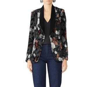 Waverly Grey Floral Jacquard Bella Blazer